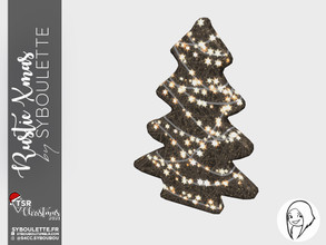 Sims 4 — RusticXmas - Twig Tree by Syboubou — This is a cute illuminated christmas tree leaning on something to decorate