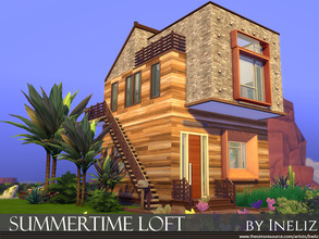 Sims 4 — Summertime Loft by Ineliz — Summertime Loft is a peaceful and beautiful corner to live at, designed for sims