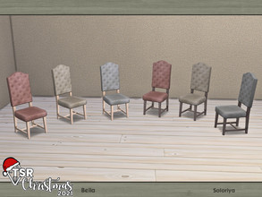 Sims 4 — TSR Christmas 2021. Bella. Chair by soloriya — Dining chair. Part of Bella set. 2 color variations. Category: