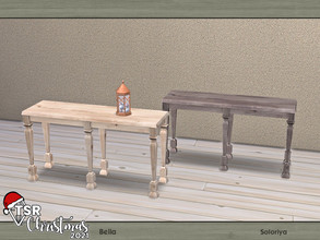 Sims 4 — TSR Christmas 2021. Bella. Hallway Table by soloriya — Hallway table. Part of Bella set. 2 color variations.