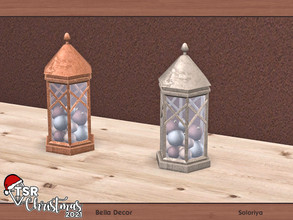 Sims 4 — TSR Christmas 2021. Bella Decor. Decorations by soloriya — Christmas ornament under glass. Part of Bella Decor