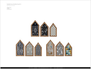 Sims 4 — Valeria kidsroom - Houses by Severinka_ — Houses (wood sculpture) From the set 'Valeria kidsroom Pt.III' Build /