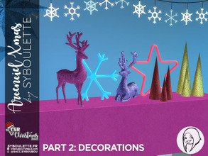 Sims 4 — TSR Christmas 2021 - Arcenciel Xmas - Part 2: Decorations by Syboubou — This is a special christmas set for