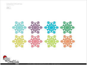Sims 4 — TSR Christmas 2021 - Colorfull Christmas - snowflake by Severinka_ — Snowflake From the set 'Colorfull Christmas