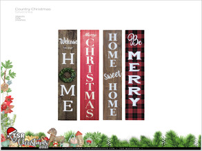 Sims 4 — TSR Christmas 2021 - Country Christmas - Home board by Severinka_ — Home board From the set 'Country Christmas