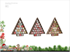 Sims 4 — TSR Christmas 2021 - Country Christmas - advent calendar by Severinka_ — Advent calendar From the set 'Country