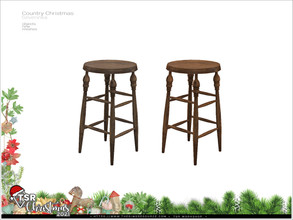 Sims 4 — TSR Christmas 2021 - Country Christmas - end table by Severinka_ — End table From the set 'Country Christmas
