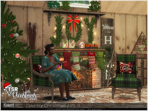 Sims 4 — TSR Christmas 2021 - Country Christmas Pt.II by Severinka_ — A set of furniture and decor to decorate the lot