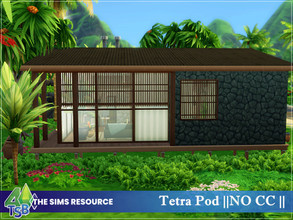 Sims 4 — Tetra Pod || NO CC || by Bozena — The house is located on Sulani. Lot: 30 x 20 Value: $ 79 498 Lot type: