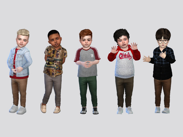 Sims 4 — Holland Casual Chinos Toddler by McLayneSims — TSR EXCLUSIVE Standalone item 12 Swatches MESH by Me NO