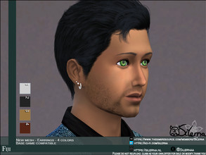 Sims 4 — Fiji by Silerna — - Base game compatible - New mesh - all lods - Located in Earrings - Left ear - 4 different