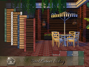 Sims 4 — Brick Corner Siding by Emerald — Remodel your home with these brick corner sidings. You can enhance the stylish