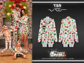 Sims 4 — XMAS PJ (WOMAN DRESS) BD591 by busra-tr — 1 colors Adult-Elder-Teen-Young Adult For Female Custom thumbnail