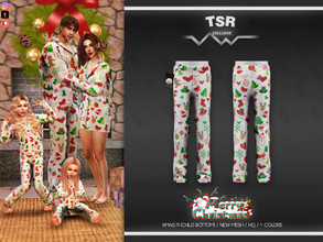 Sims 4 — XMAS PJ (CHILD BOTTOM) BD595 by busra-tr — 1 colors Child For Girl-Boy Custom thumbnail -Compatible with HQ mod-