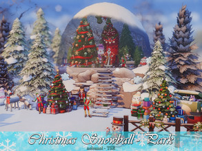 Sims 4 — Christmas Snowball - Park / No CC by nolcanol — Christmas Snowball is a magical park that every child should