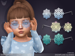 Sims 4 — Snowflake Glasses For Toddlers by feyona — Snowflake Glasses For Toddlers come in 8 colors. * 8 swatches * Base