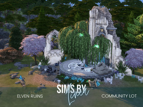 Sims 4 — Elven Ruins by SIMSBYLINEA — Of course, elves don't exist, and this must have been just a normal ancient fort.