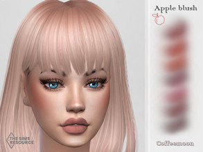 Sims 4 — Apple blush by coffeemoon — 7 color options: pink, red, orange, purple etc. for female and male: toddler, child,