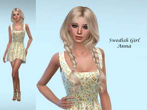 Sims 4 — Anna Sweden by Cyber_Slav — Go to the tab Required to download the CC needed. Download everything if you want