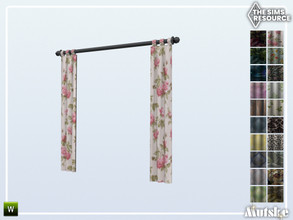 Sims 4 — Jasper Minimalist Drapes Counter Wide Recolor 1x1 by Mutske — Part of the Jasper Constructionset. Made by