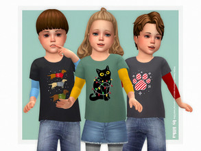 Sims 4 — Mateo Shirt by lillka — Mateo Shirt 4 swatches Base game compatible Custom thumbnail Hair by