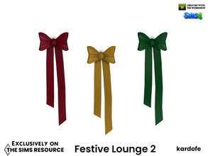 Sims 4 — Festive Lounge_Loop by kardofe — Decorative wall ribbon, in three different options