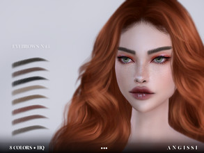 Sims 4 — Eyebrows_n43 by ANGISSI — *For all questions go here - angissi.tumblr.com 8 colors HQ compatible female Custom