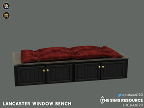 Sims 4 — Lancaster Window Bench by sim_man123 — A cozy spot to curl up and watch the world go by!