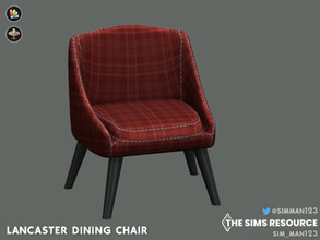 Sims 4 — Lancaster Chair by sim_man123 — A contemporary dining chair with classic holiday style!