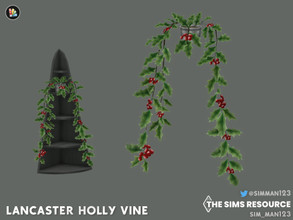 Sims 4 — Lancaster Holly Bucket by sim_man123 — An old bucket that's been planted with a festive holly vine.