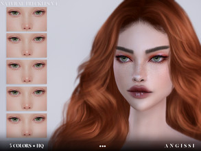 Sims 4 — Natural freckles v4 by ANGISSI — Previews made with HQ mod For all questions go here ---- angissi.tumblr.com
