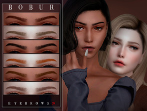 Sims 4 — Eyebrows 39 by Bobur2 — Eyebrows for female 16 colors HQ compatible I hope you like it