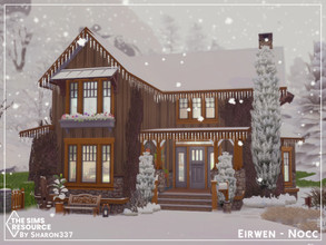 Sims 4 — Eirwen - Nocc by sharon337 — Eirwen is a 4 Bedroom 3 Bathroom family home. It's built on a 30 x 20 lot in