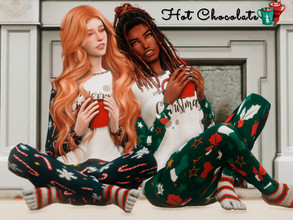 Sims 4 — Hot Chocolate PosePack  by couquett — cozy and cute poses for this time of year there are six female sims poses