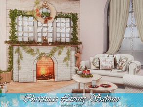 Sims 4 — Christmas Living Sabine / TSR CC Only by nolcanol — Christmas Living Sabine CC used! Please, read the Required