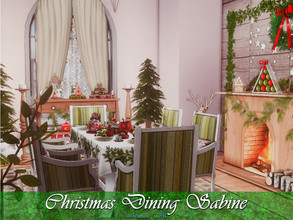 Sims 4 — Christmas Dining Sabine / TSR CC Only by nolcanol — Christmas Dining Sabine CC used! Please, read the Required