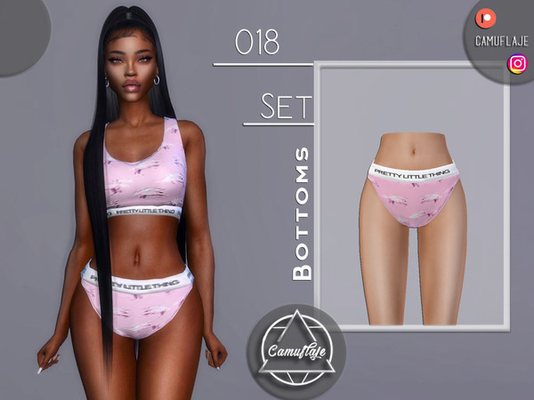 Sims 4 — SET 018 - Bottoms by Camuflaje — Fashion set that includes a top, leggings and bottoms/ Inspired by PRETTY