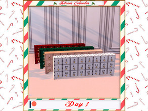 Sims 4 — Advent calendar decor Patreon by Winner9 — Advent calendar decor from my Advent Calendar 2021, published at