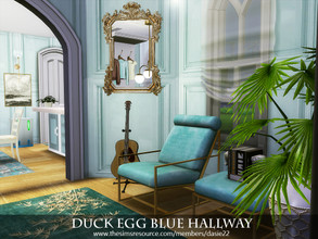 Sims 4 — Duck Egg Blue Hallway by dasie22 — Duck Egg Blue Hallway is a lovely, inviting room. Please, use code