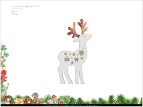 Sims 4 — Christmas Decor 2021 - deer glitter by Severinka_ — Deer with glitter (glows in the dark) From the set