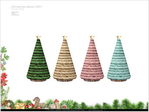 Sims 4 — Christmas Decor 2021 - firtree glitter by Severinka_ — Rope firtree with glitter (glows in the dark) From the