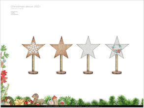 Sims 4 — Christmas Decor 2021 - star by Severinka_ — Star From the set 'Christmas Decor 2021' Build / Buy category: Decor
