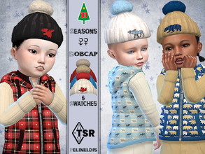 Sims 4 — Bobcap - Needs Seasons by Pelineldis — A cute bobcap for cold winter days. Works for boys and girls. Comes in