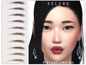 Sims 4 — P-Eyebrows N5[Patreon] by Seleng — The eyebrows has 21 colours and HQ compatible. Allowed for teen, young adult,