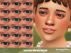 Sims 4 — Lora Eyes Non Default by MSQSIMS — These Maxis Match Eyes are available in 18 EA Colors. It is suitable for