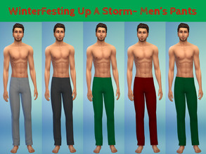 Sims 4 — WinterFesting Up A Storm- Men's Pant  by FreeganCreations — Happy WinterFest, My Freegan Babies! May all your