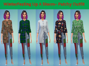 Sims 4 — WinterFesting Up A Storm- Patchy Outfit by FreeganCreations — Happy WinterFest, My Freegan Babies! May all your