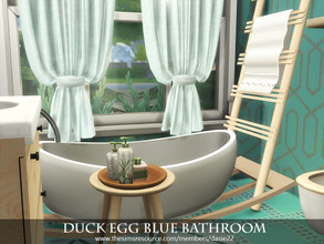 Sims 4 — Duck Egg Blue Bathroom by dasie22 — Duck Egg Blue Bathroom is a lovely, romantic room. Please, use code