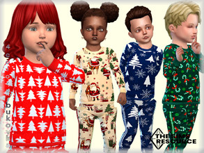 Sims 4 — Sweater Christmas by bukovka — Sweater with a Christmas print. Designed for toddlers of both sexes. Installed