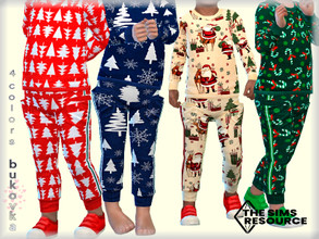 Sims 4 — Pants Christmas  by bukovka — Pants with a Christmas print. Designed for toddlers of both sexes. Installed